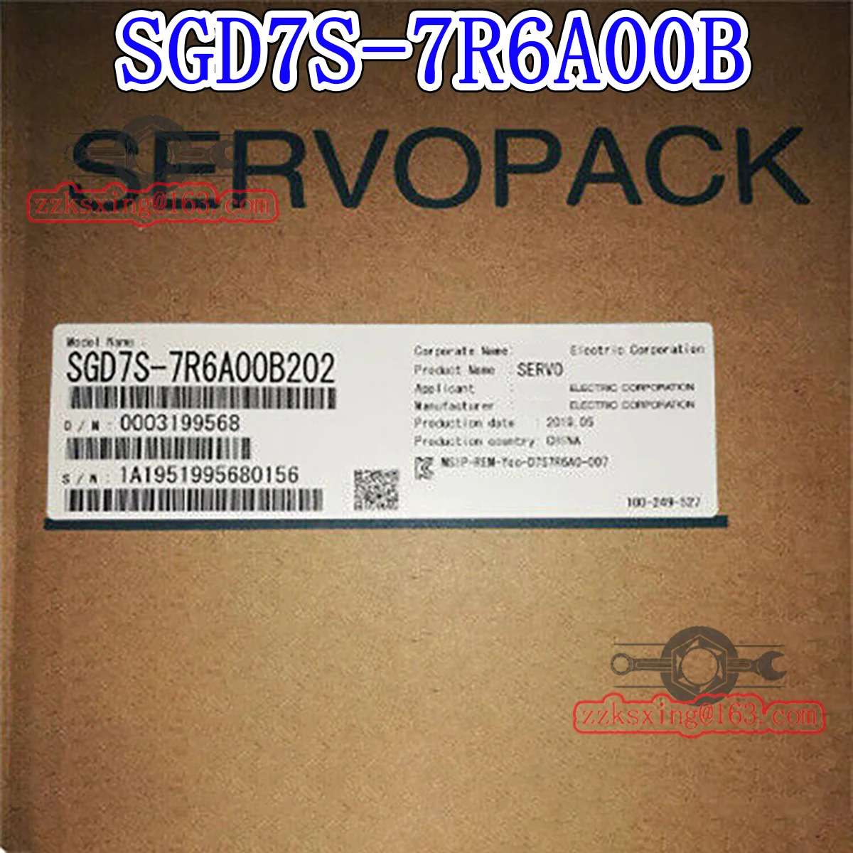 오리지널 AC 서보 드라이버 신 SGD7S-7R6A00B
