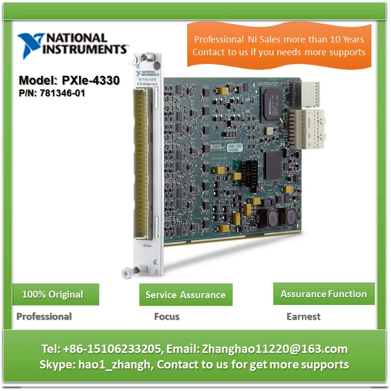 NI PXIE-4330 781346 -01 PXI 스트레인/브리지 입력모듈