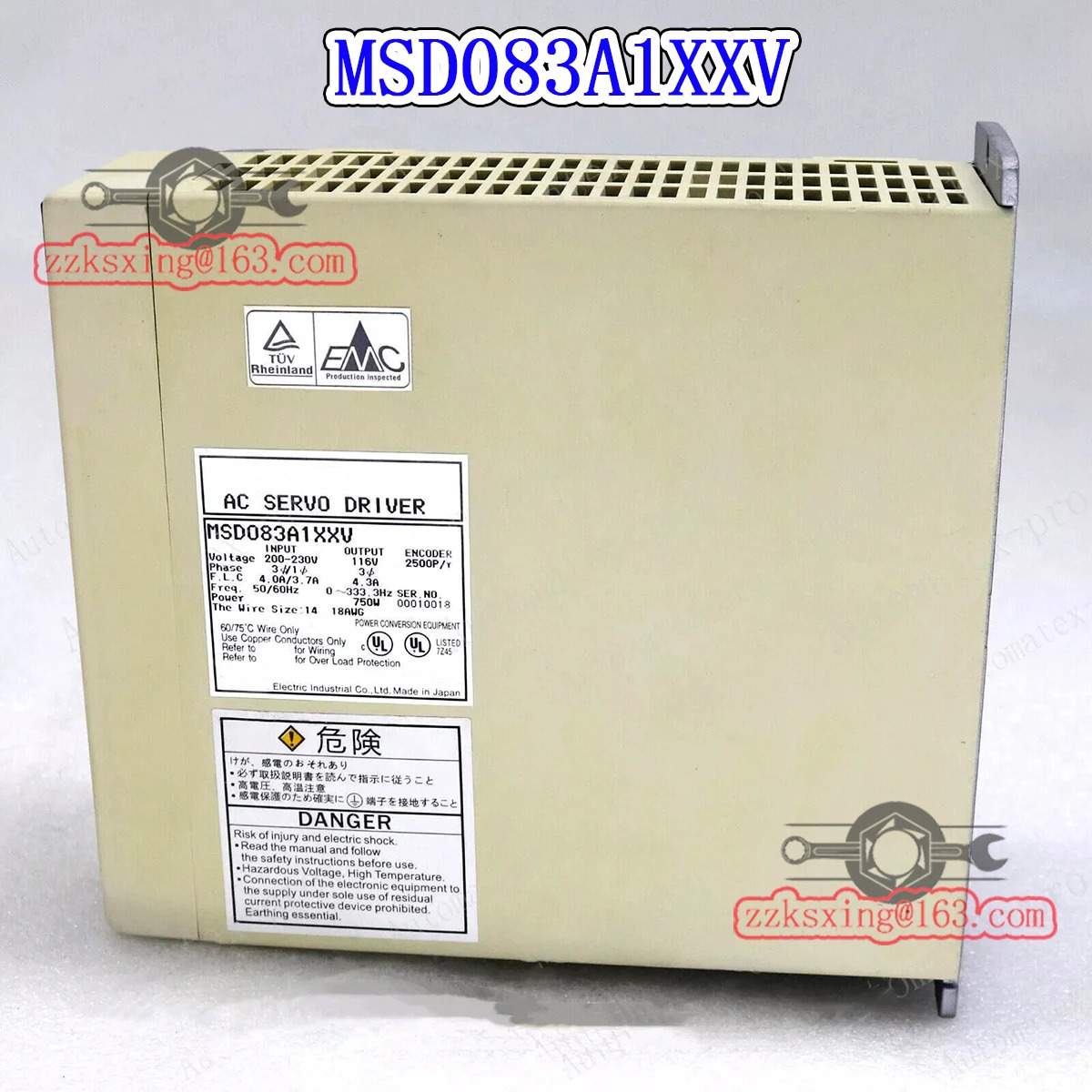 Brann 오리지널 AC 서보 드라이버 MSD083A1XXV