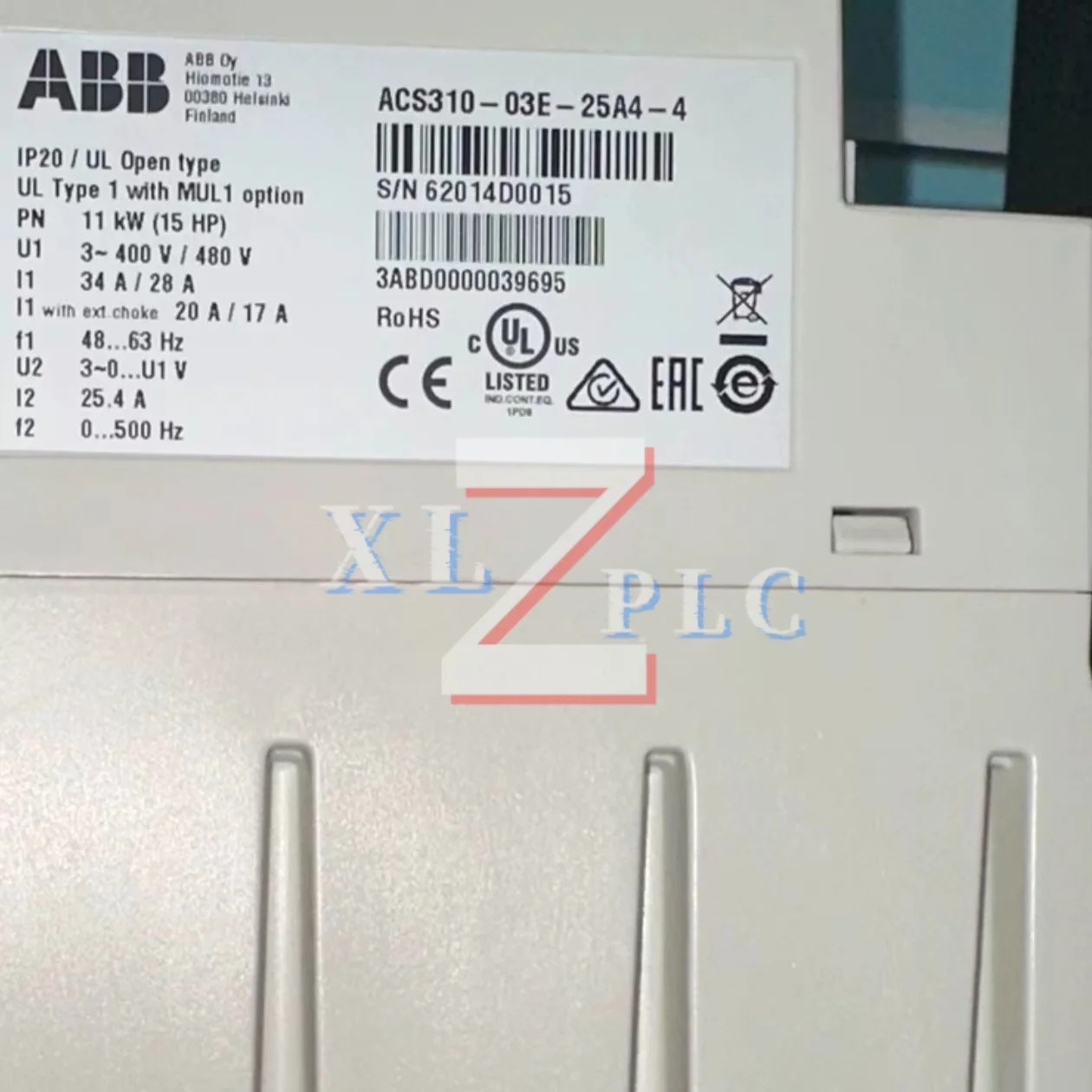 주파수 변환기 원본 ACS310-03E-25A4-4