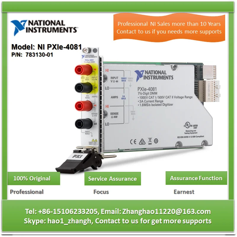 NI PXIe-4081 783130 -01 1.8 MS/s 디지털 멀티미터