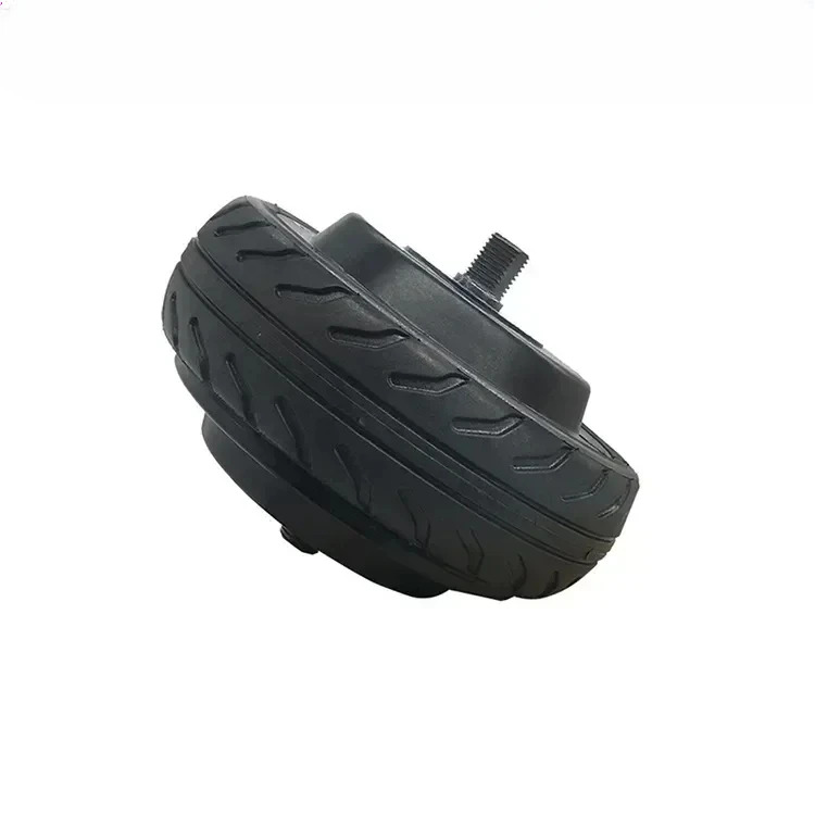 로봇4096와이어 자기 인코더가 장착된 ZLTECH 5인치 24V 400RPM 150W 60kg AGV 무브러시 전기 허브 모터 휠
