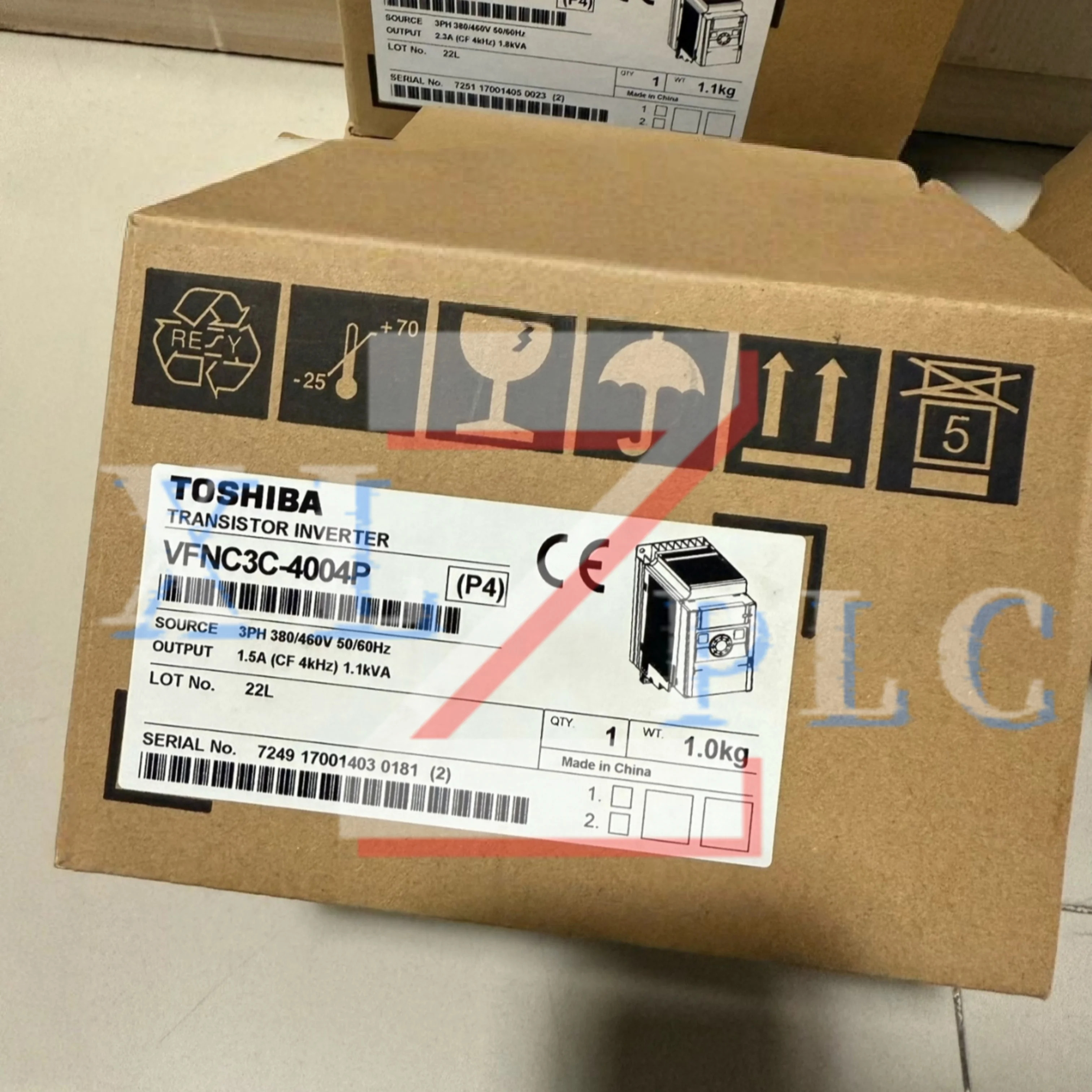 주파수 변환기 원본 VFNC3C-4004P 0.4KW VFNC3C-4007P 0.75KW