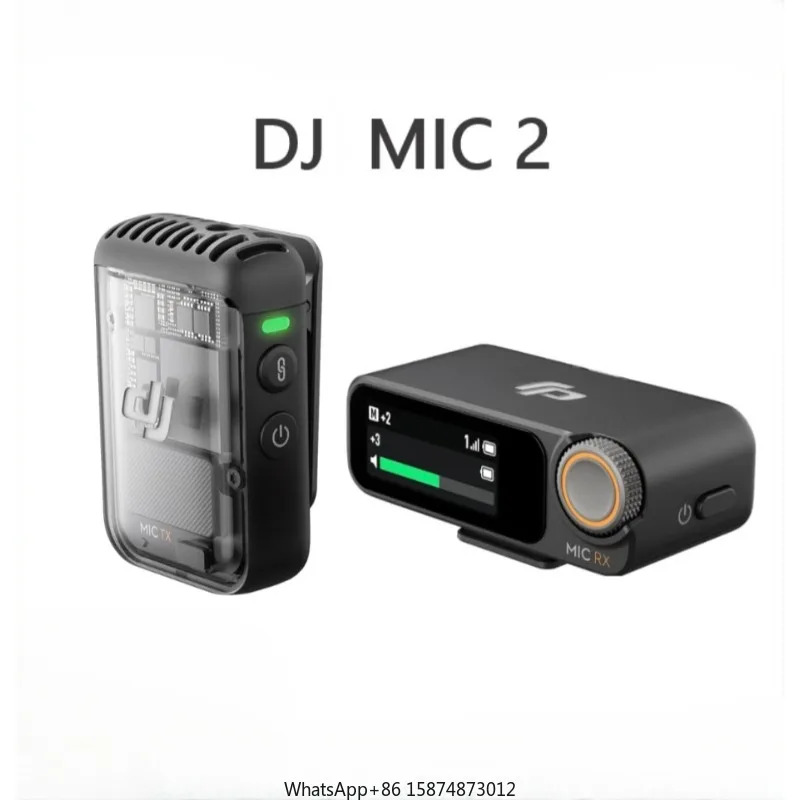 지능형 노이즈 캔슬링 무선 마이크 DJ1 Mic2 32 비트 플로트 내부 녹음 250m 범위 사운드 최적화