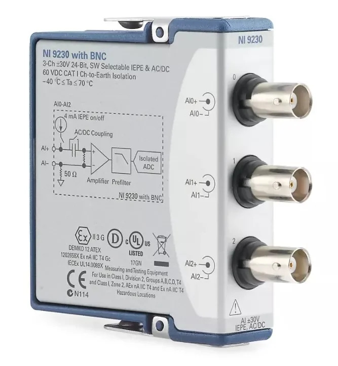 NI 9230 BNC 사운드 진동 입력모듈 784396-01 신