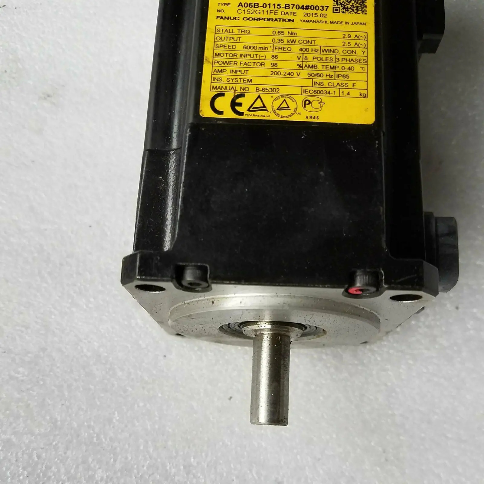 A06B-0115-B704 0037 Fanuc AC 서보모터 리퍼 완료 A06B 0115 B074