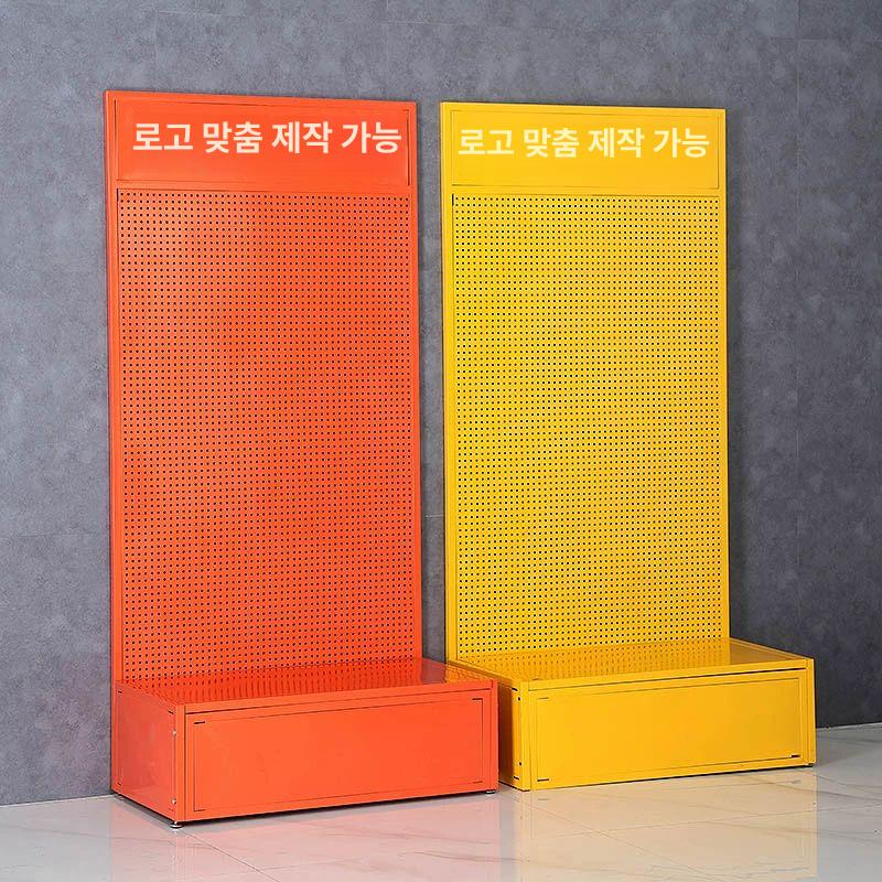 철제 선반 타공판 스탠드 거치대 타공보드 후크 구멍 페그보드 매장 다용도 걸이형 - 상세 이미지 2