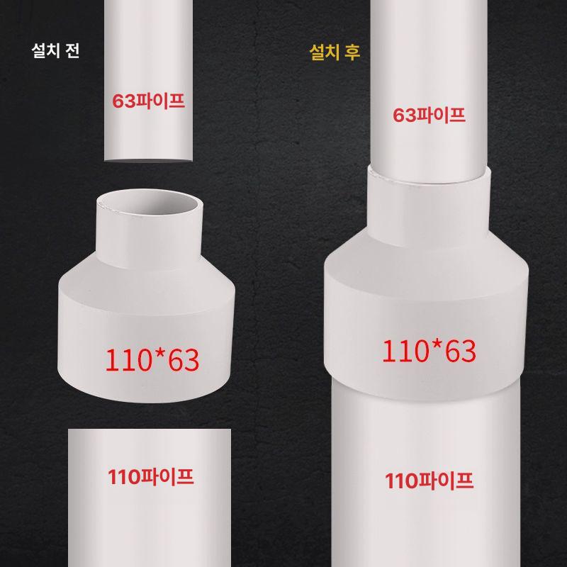 pvc 파이프 연결부속 사이즈 작업 일자 코너 변경 25x20 - 상세 이미지 4