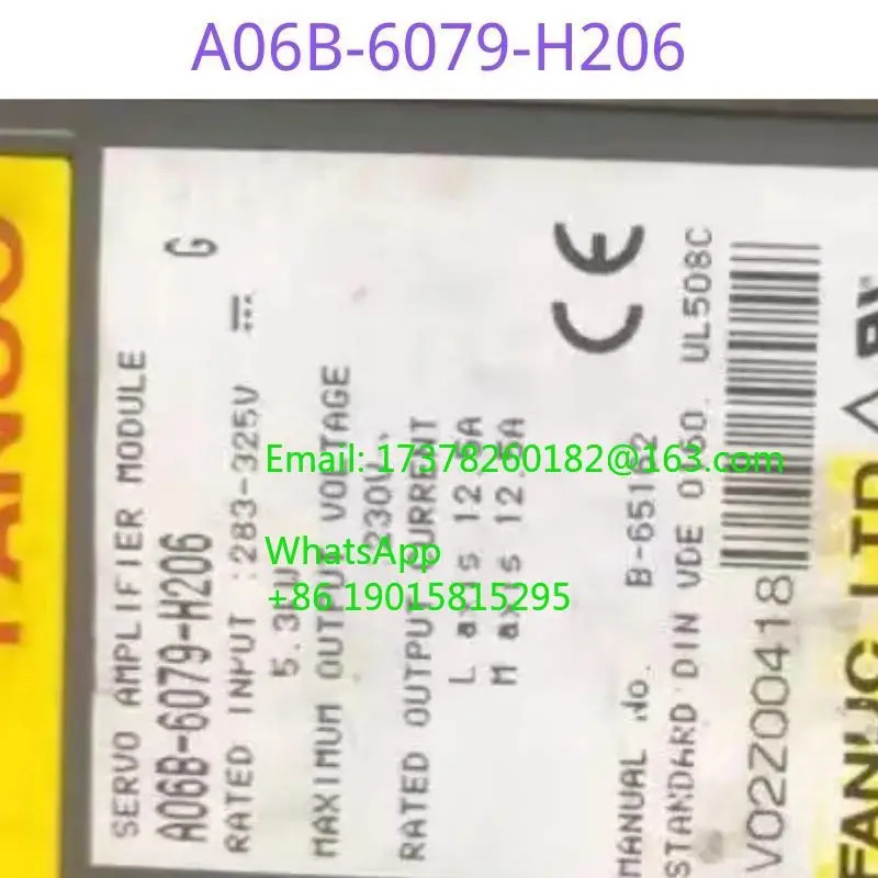 A06B-6079-H206 A06B 6079 H206 리퍼 서보 드라이버 정상 기능 완료 OK
