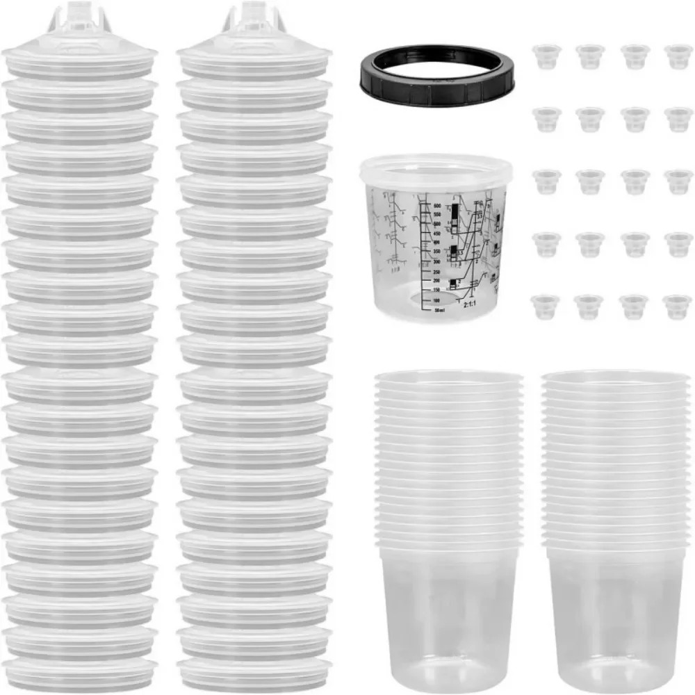 페인트 건 세트 일회휴가 냄비 외부 컵 금 자동차 페인팅 600ML50