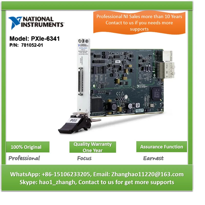 NI PXIe-6341 781052 -01 PXI DAQ 신호 조절