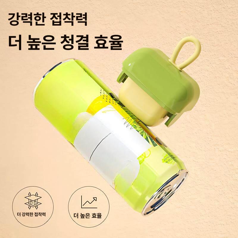 휴대용 청소기 롤러 먼지제거기 롤클리너 끈끈이 무한 씻어쓰는 초강력 반영구돌돌이 - 상세 이미지 2