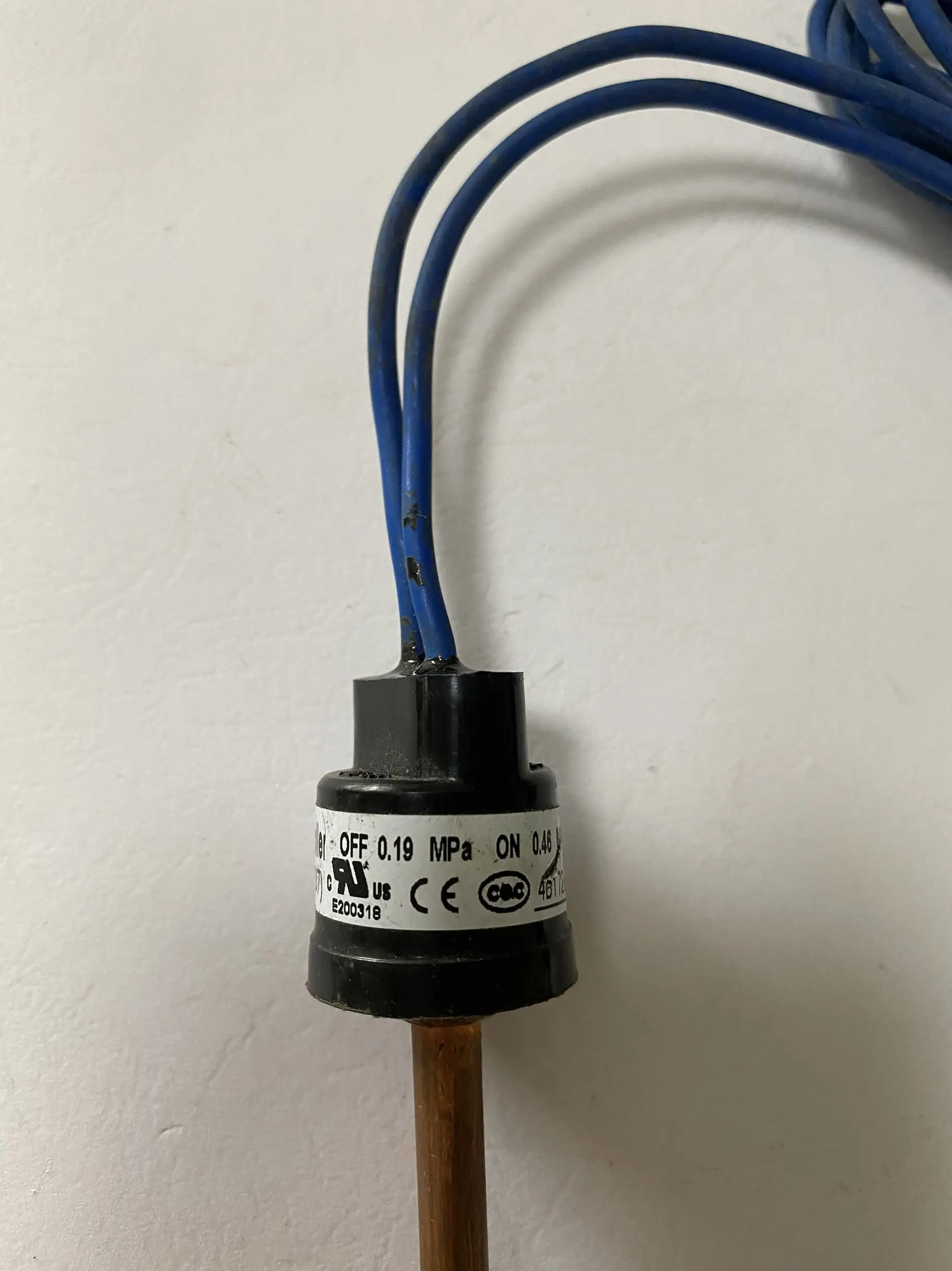 Junle OFF H20PS 압력 컨트롤러 0.19Mpa ON 0.46Mpa 공장 와이어 장착
