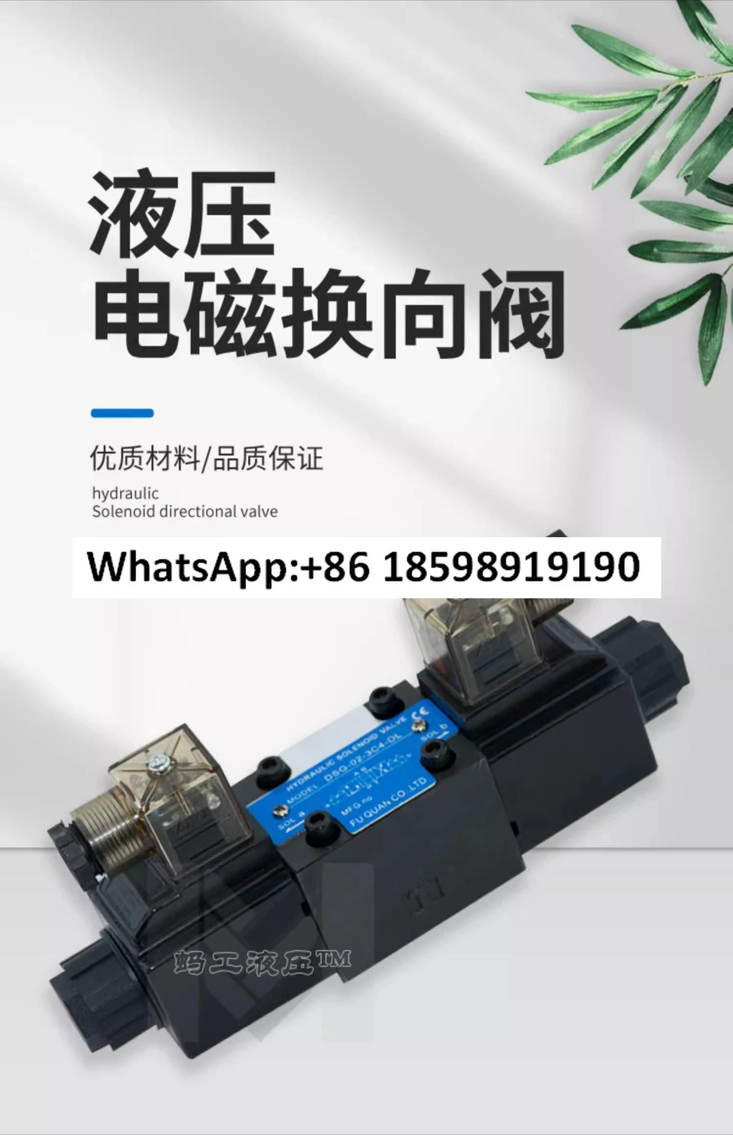 유압 솔레노이드 방향 밸브 단일 이헤드 제어 DSG-02-3C246AC220DC24V