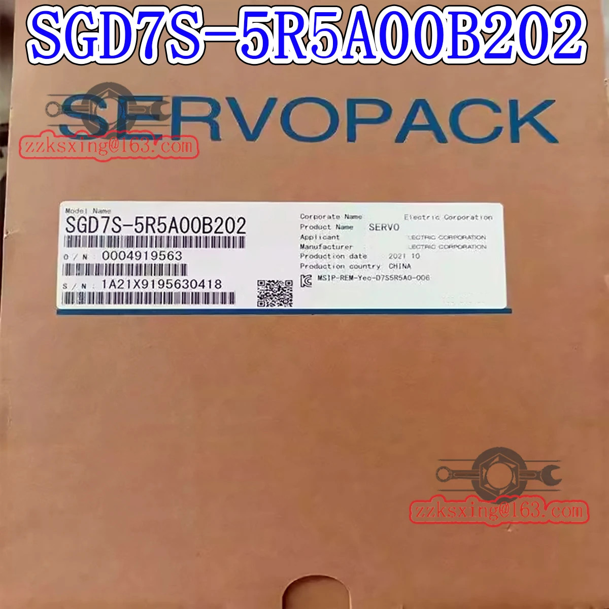 오리지널 AC 서보 드라이버 신 SGD7S-5R5A00B202
