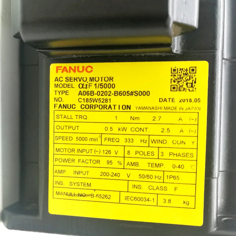 A06B-0202-B605 CNC 기계Fanuc AC 서보모터 리퍼 OK A06B 0202 B605