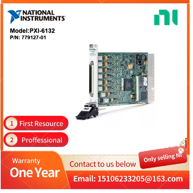 NI PXI-6132 I/O 모듈 4ch AI 14 비트 2.5 MS/s/ch 8ch DIO PXI 779127-01