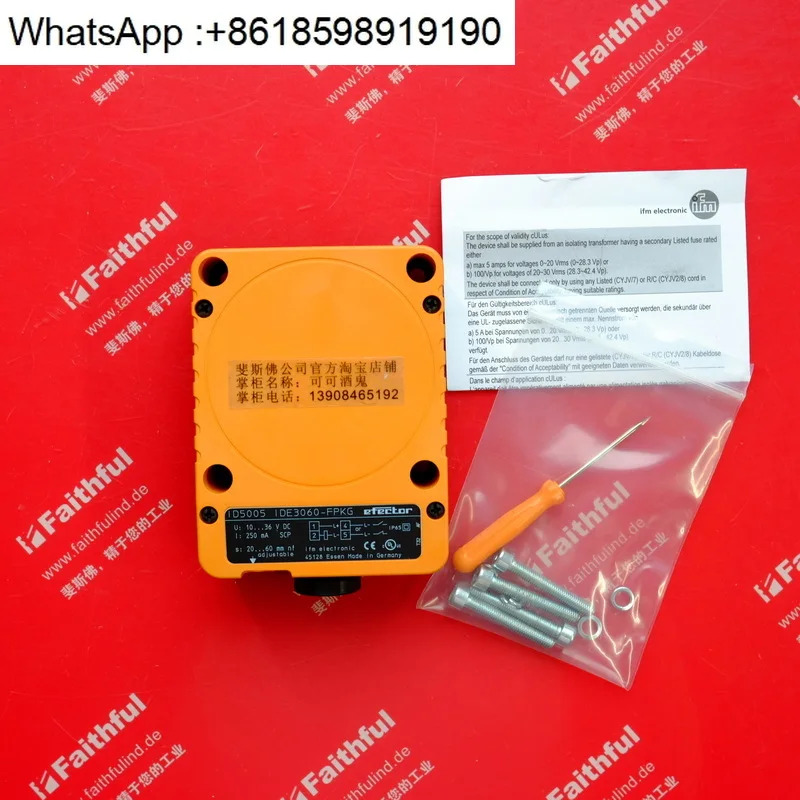 IFM ID5005 유도 센서 IDE3060-FPKG 포장되지 않은