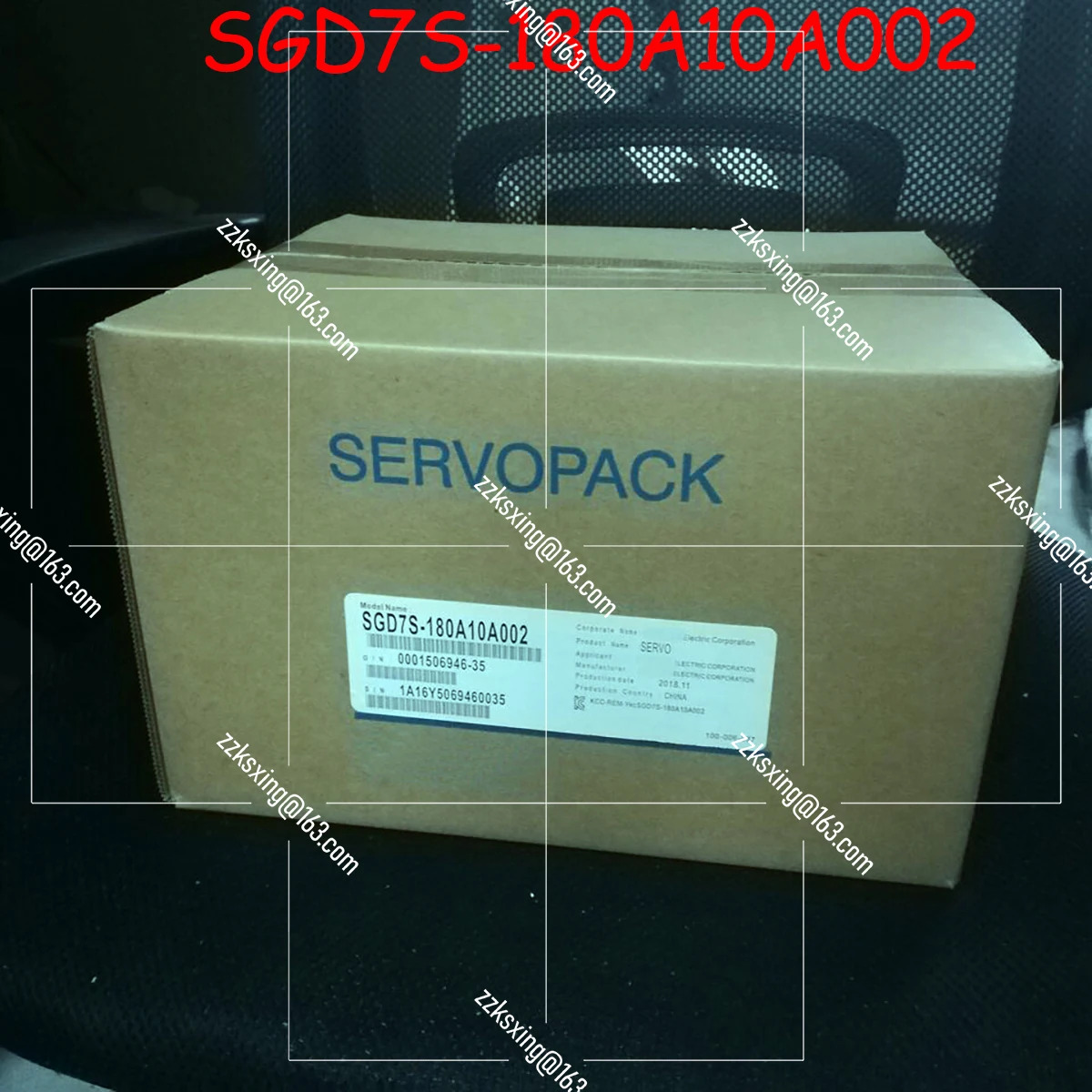 SGD7S-180A10A002 오리지널 서보 드라이버 신