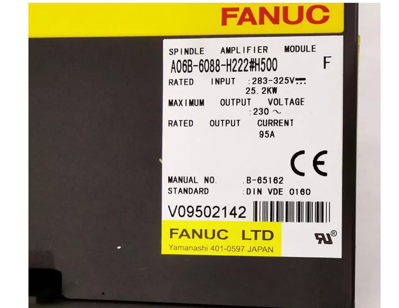 A06B-6088-H222 500 Fanuc Spindel 증폭기 모듈은 CNC 기계 A06B6088H222대해 리퍼를 거쳤습니다.