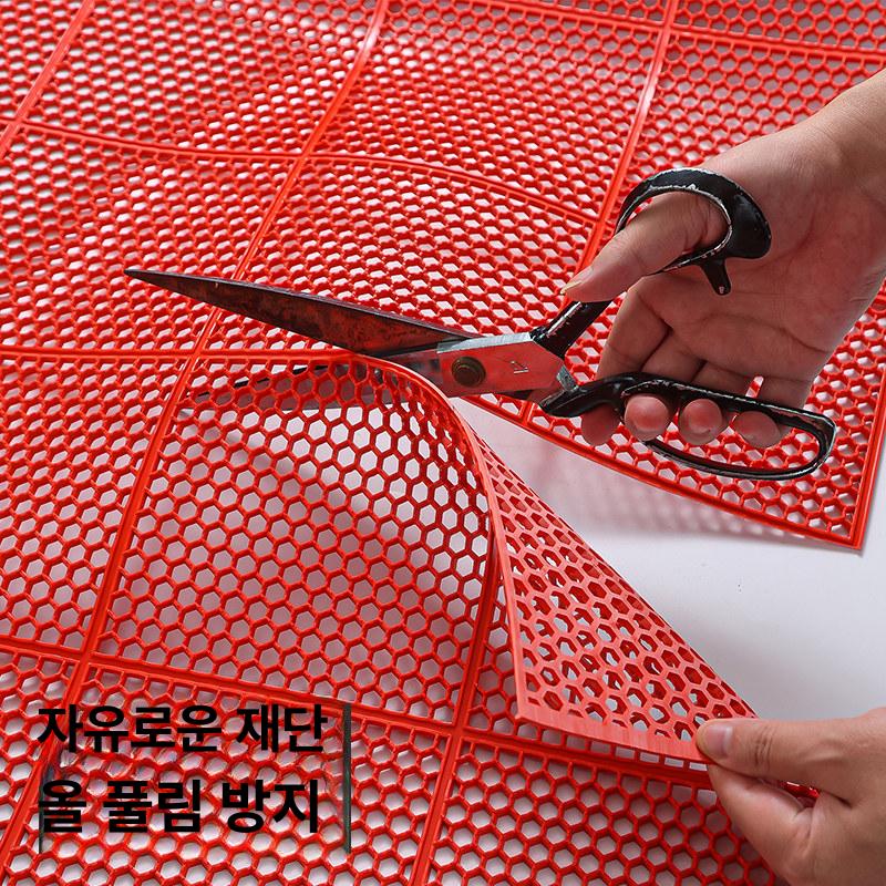 미끄럼방지 논슬립 벌집매트 물빠짐 목욕탕 사우나 안전 패드 두께 폭 육각 잘라쓰는 - 상세 이미지 4