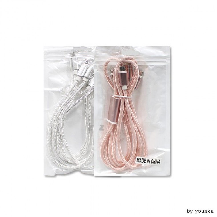 도모아 멀티 충전용 USB 케이블 (5핀 C타입 8핀) -T /멀티케이블 - 상품 이미지