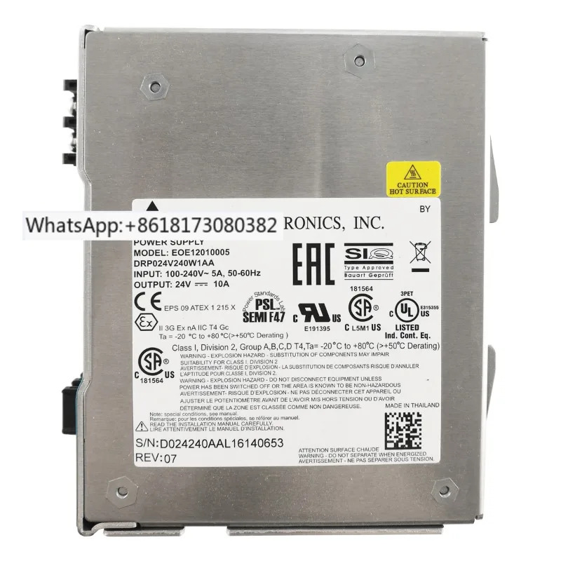 DRP024V240W1AA EOE12010005 스위치 전원공급장치 레일 전원 출력 24V10A