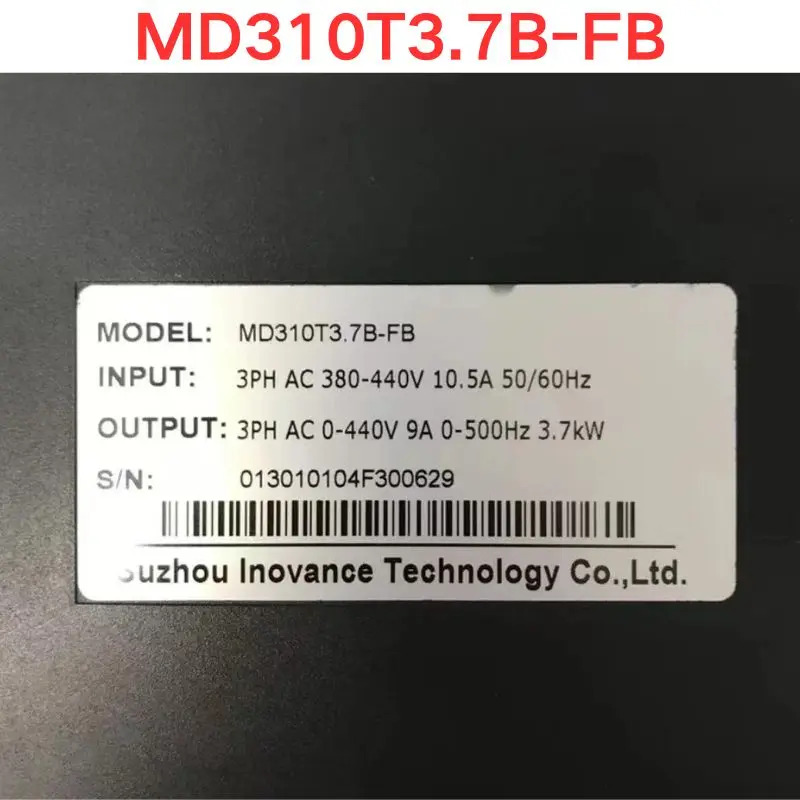 리퍼 Inovance MD310T3.7B-FB 주파수 변환기 3.7KW 기능 OK
