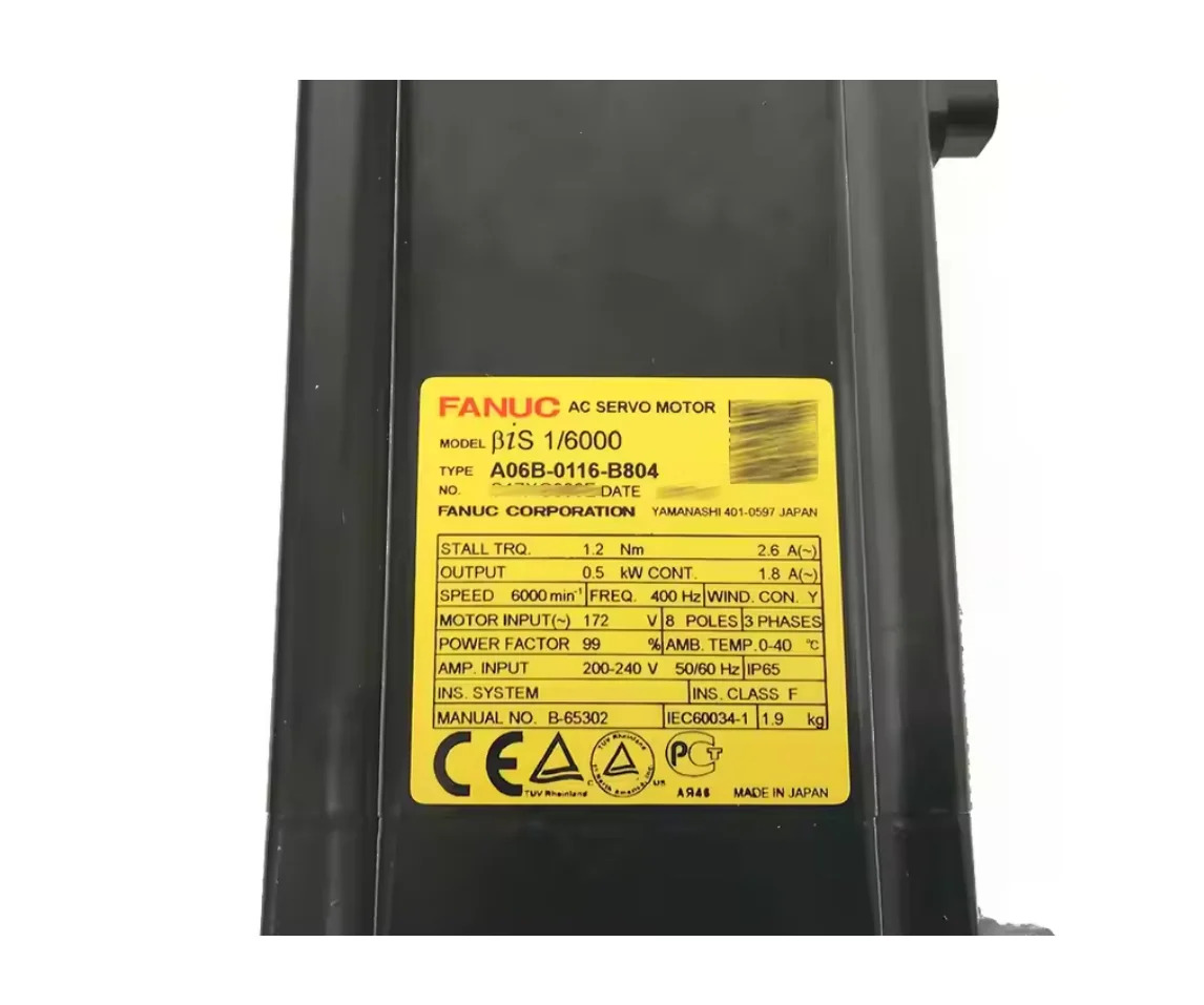A06B-0116-B804 FANUC AC 서보모터 12개월 A06B 0116 B804