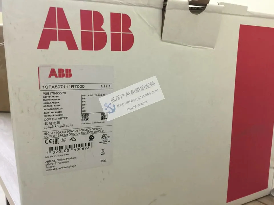 오리지널 ABB 소프트 스타터 PSE170-600-70 AC208-600V 90kW 신