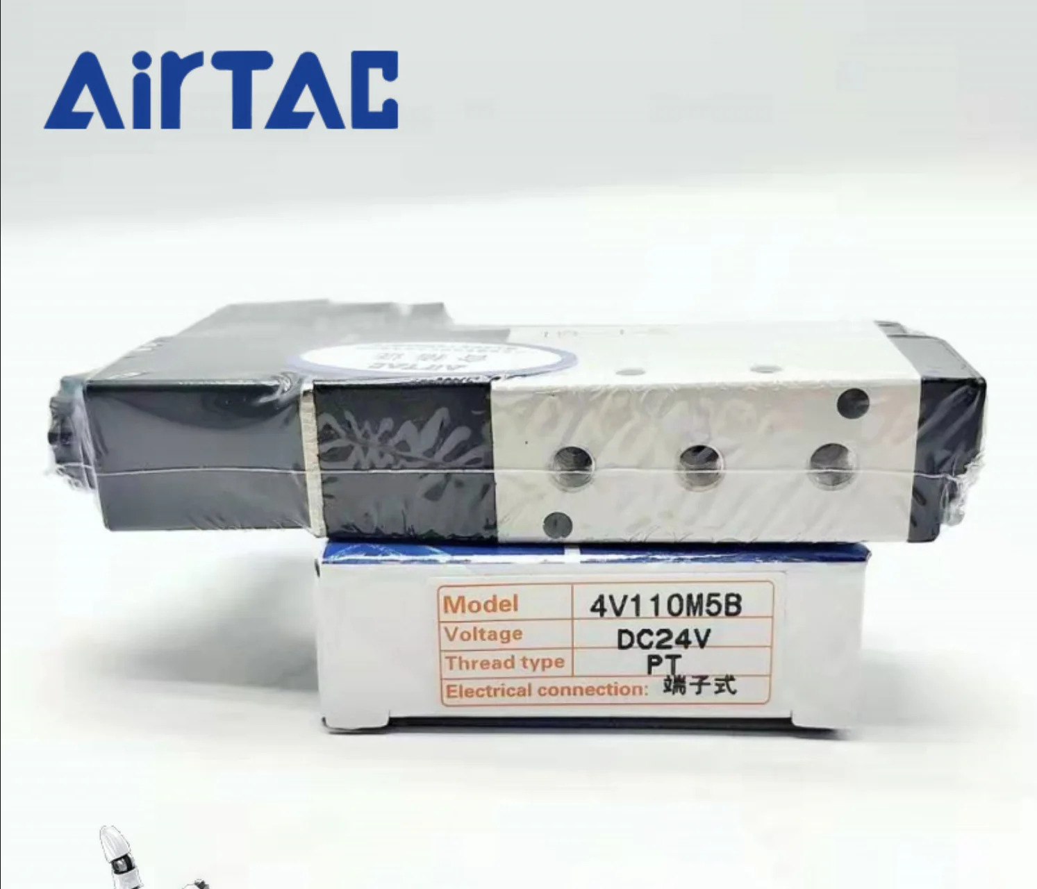 AirTAC 솔레노이드 밸브 신 4V110-M5-B DC24V