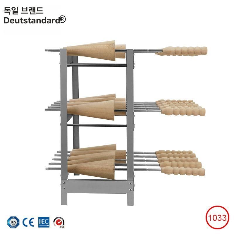 스텐 굴뚝빵거치대 오븐 업소용 선반 스탠드 롤걸이 롤빵 꽂이 베이킹 체코빵 몰드 - 상세 이미지 2