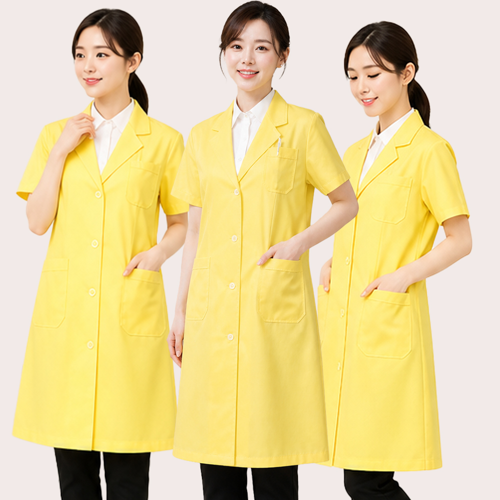 (3color) 100%폴리 약사 의사  반팔영양사가운 여름반팔가운 - 상세 이미지 4