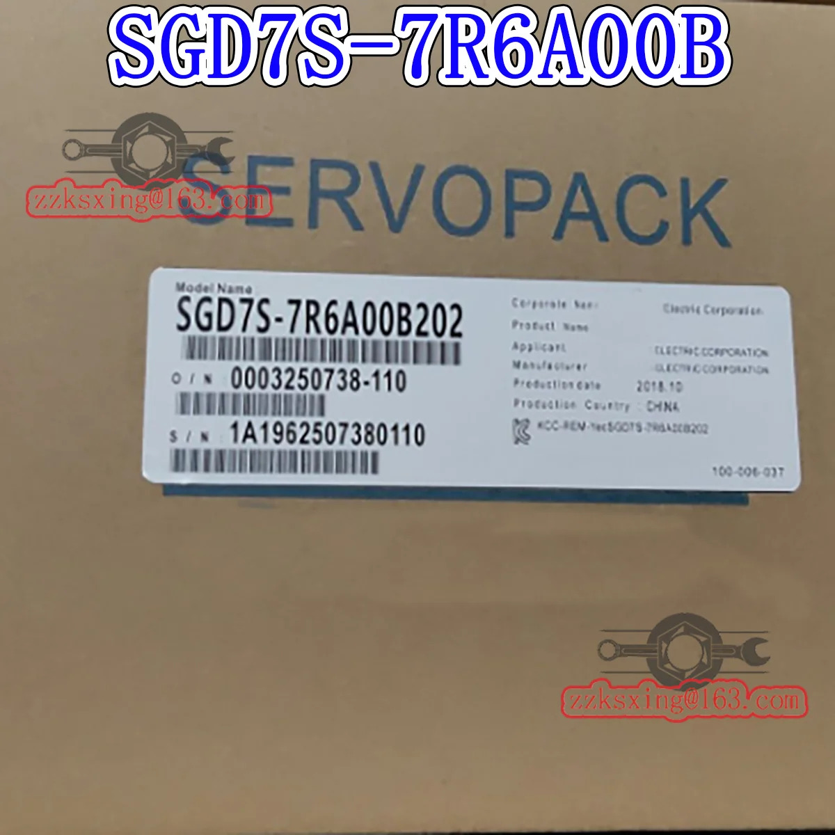 오리지널 AC 서보 드라이버 신 SGD7S-7R6A00B