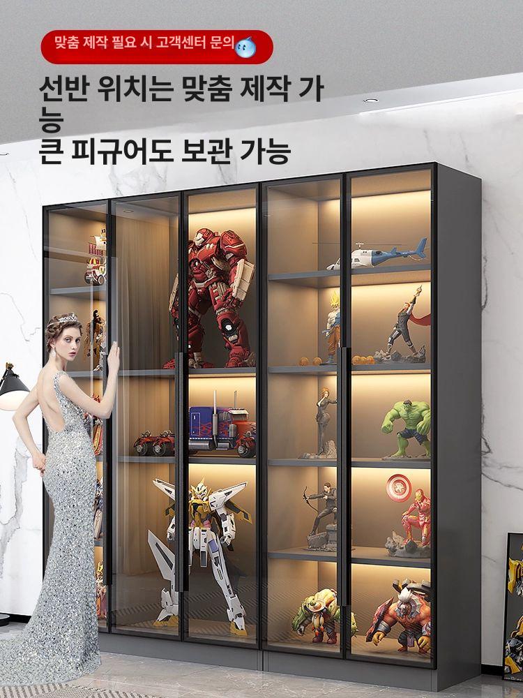투명 피규어케이스 조명 보관함 디스플레이 피규어장식장 아크릴케이스 전시장 - 상세 이미지 3