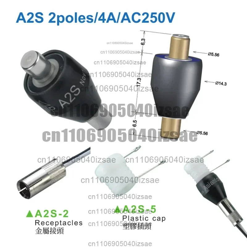 전도성 슬립 링 A2S 2방향 4A 로터리 조인트 US MERCOTAC M205