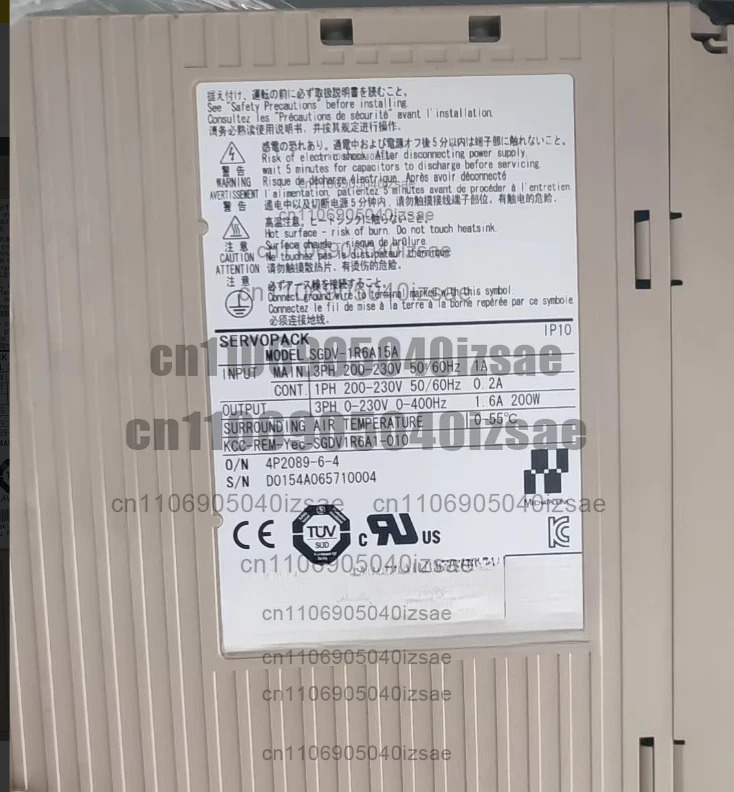 드라이버 SGDV-1R6A15A 200w 완전 작동 리퍼 완료