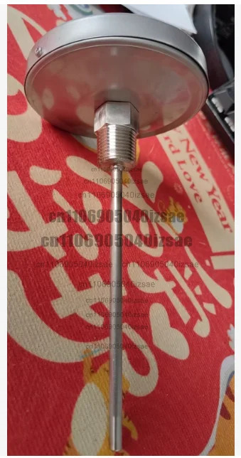 바이메탈 온도계 EN13190 다이얼 직경 100mm 프로브 길이 130mm 6mm