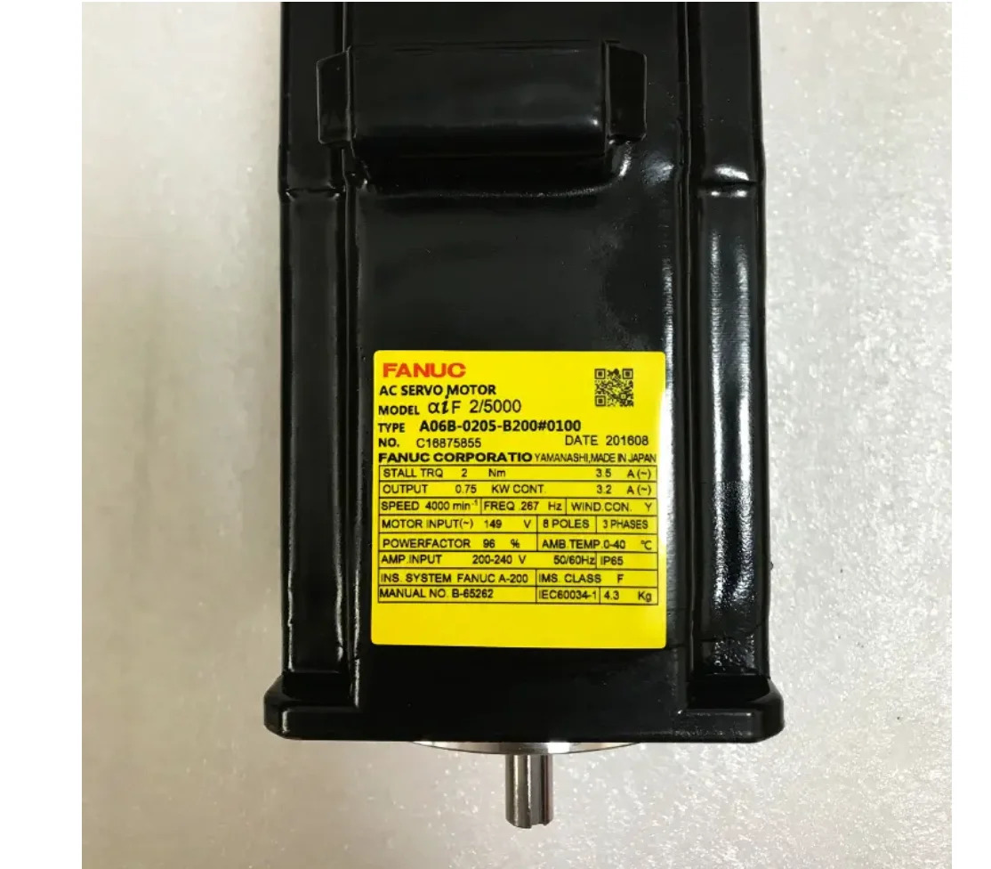 A06B-0205-B200 CNC 기계Fanuc AC 서보모터 12개월 A06B 0205 B200