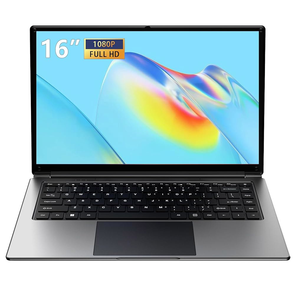 Morostron 노트북 16인치 8GB DDR 256GB 코어 배터리 노트북, SSD HDMI 1TB 가능, 쿼드 CPU로 인터페이스 3.2GHz WiFi 9000mAh 최대
