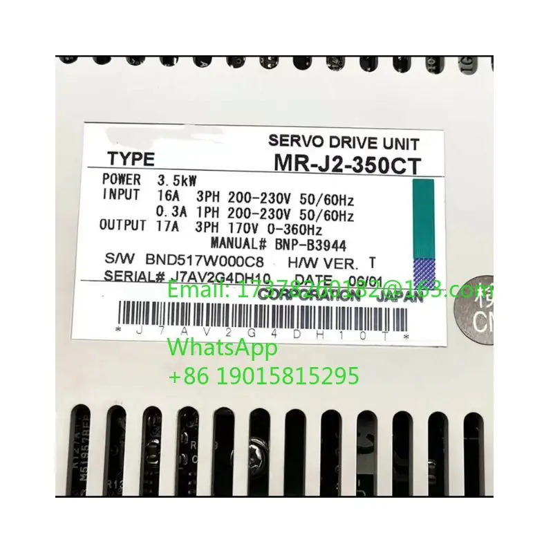 MR-J2-350CT 오리지널 서보 드라이버