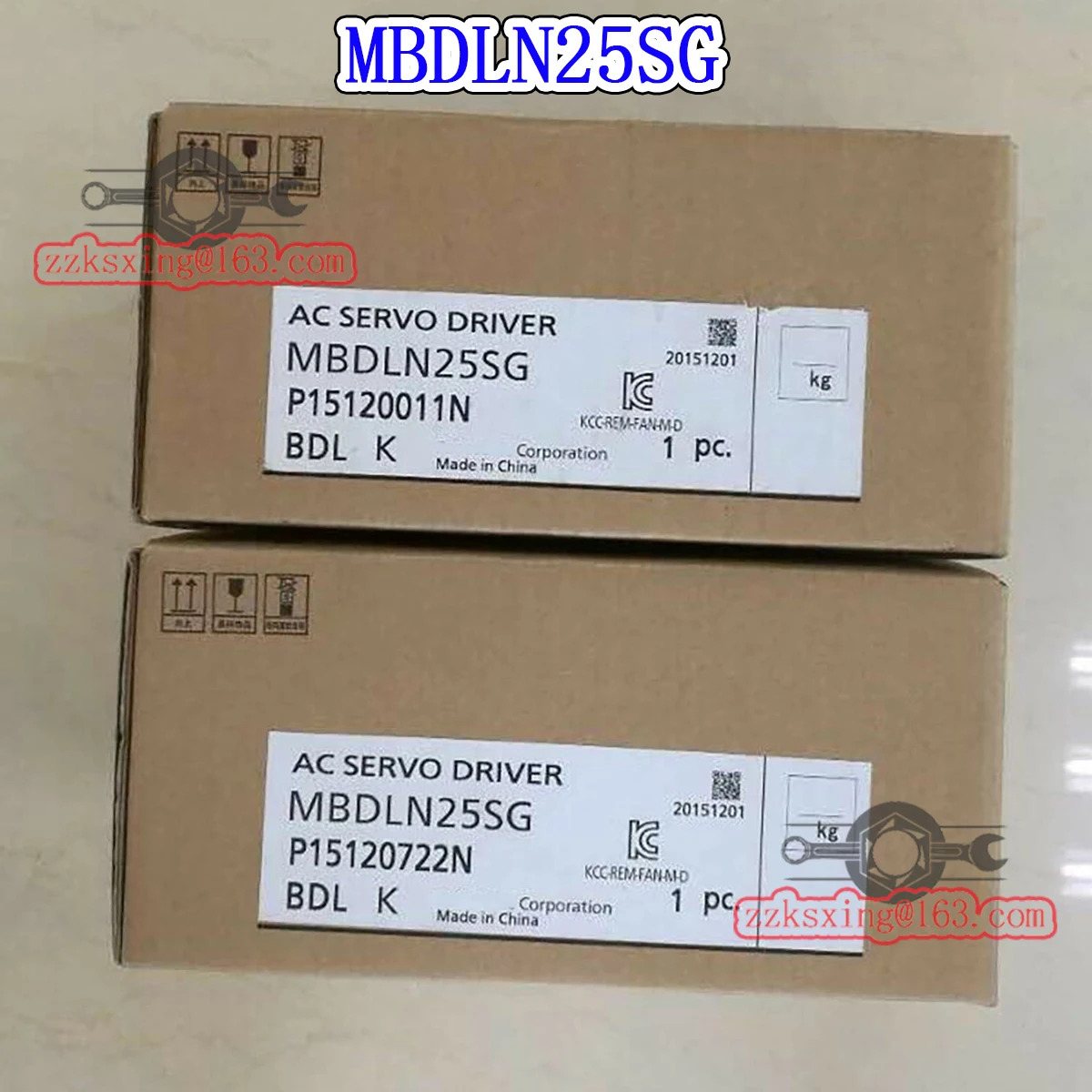 오리지널 AC 서보 드라이버 Brann-MBDLN25SG