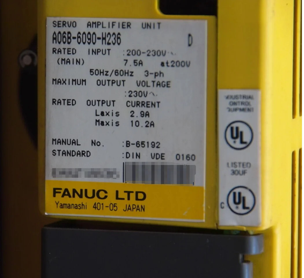 A06B-6090-H236 Fanuc 서보 드라이브 전원공급장치 모듈 Ok A06B 6090 H236 리퍼 완료