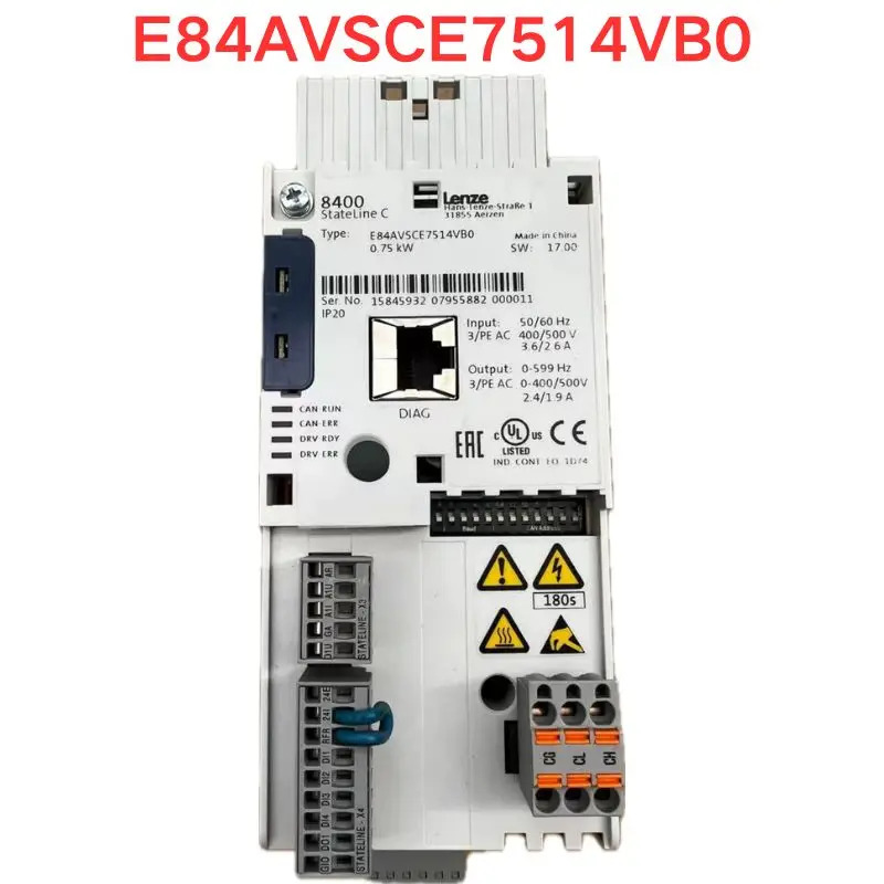 오리지널 E84SCE7514VB0 주파수 변환기 0.75KW