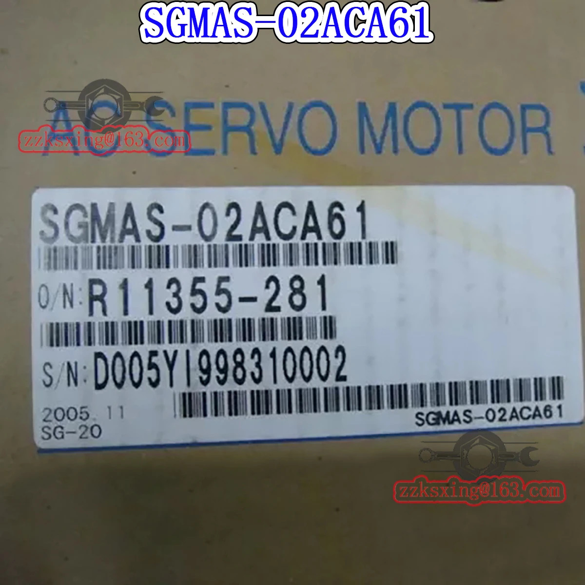 오리지널 AC 서보모터 신 SGM호환AS-02ACA61