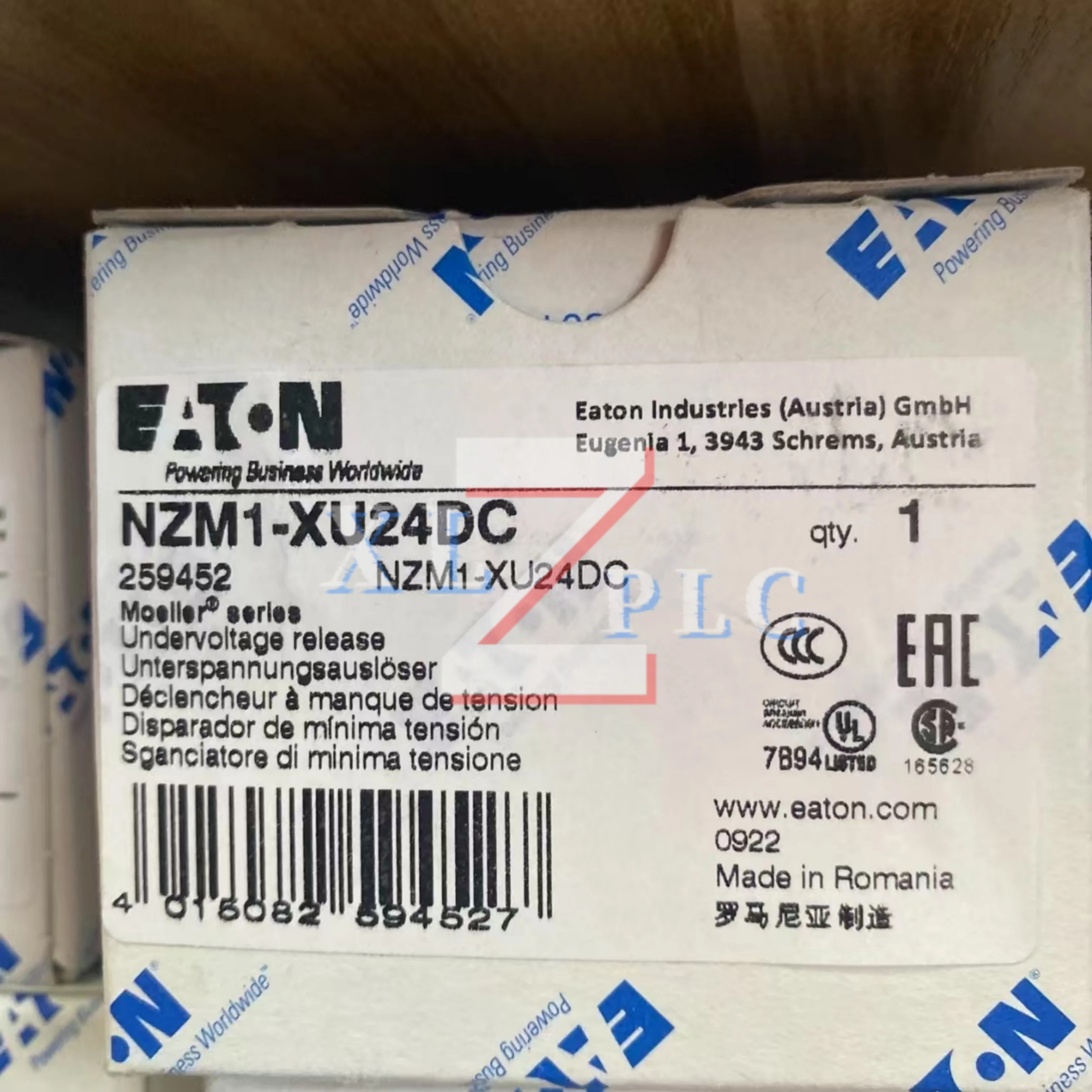 회로차단기 원본 NZM1-XHBR NZM1-XTVDVR NZM1-XU24DC
