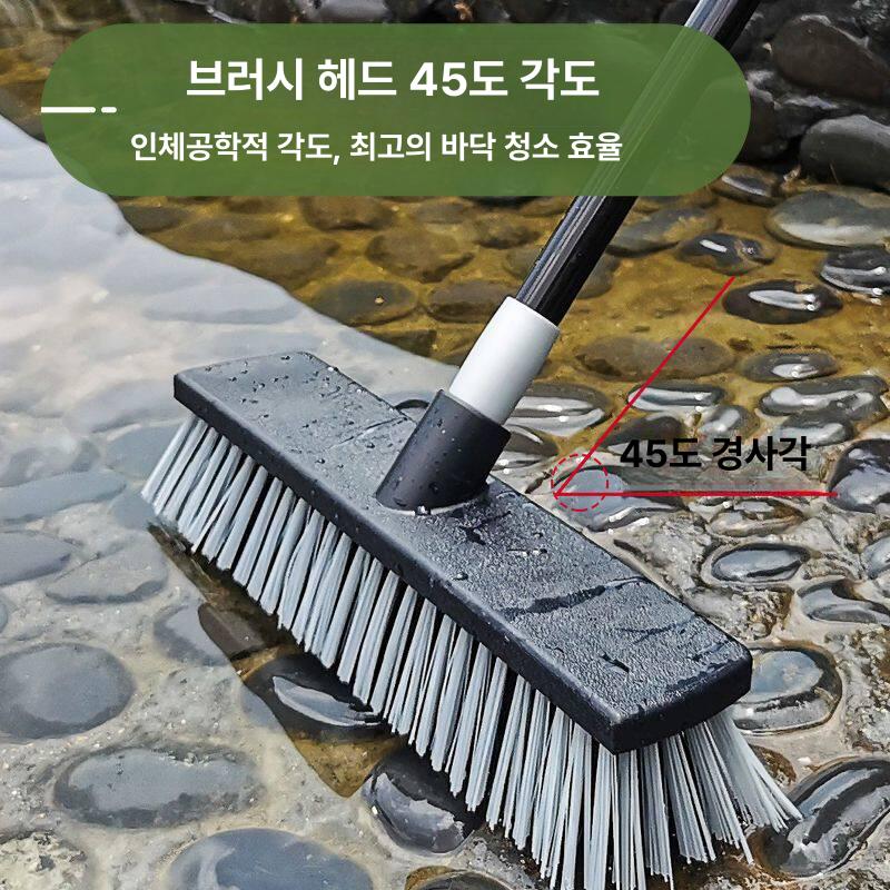산업용 청소솔 철제 밀대 바닥 녹 제거 강화 청소 도구 학교 시설 관리 브러시 세트 - 상세 이미지 2