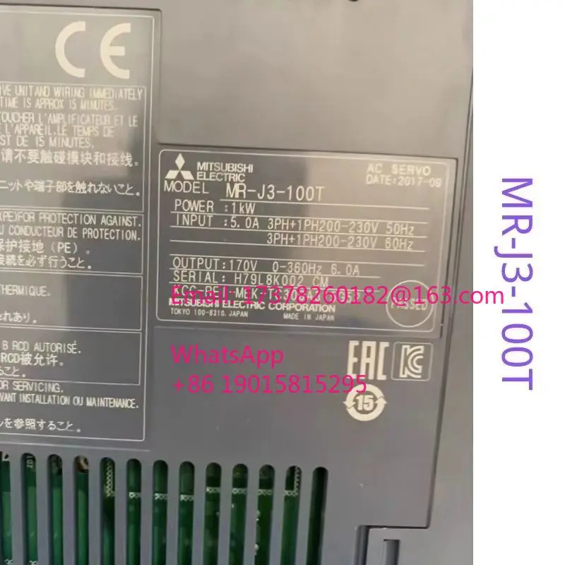 MR-J3-100T 오리지널 서보 드라이버
