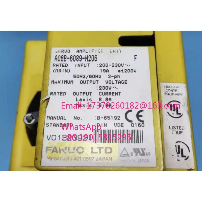 리퍼 A06B-6089-H206 서보 증폭기 장치 완료