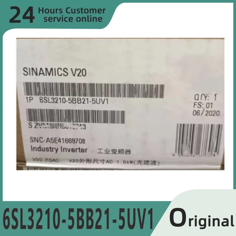 원본 6ES7315-2EH14-0AB0 6SL3210-5BB21-5UV1 6SL3210-5BB22-2UV1 6SL3210-5BB17-5UV1